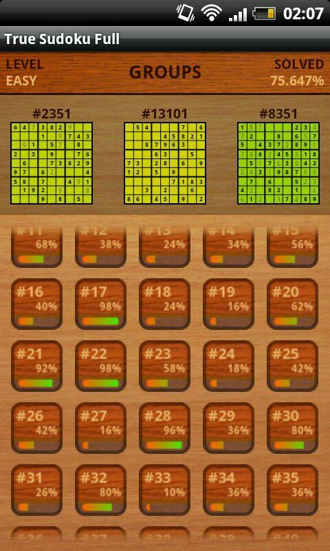 True Sudoku! Screen 2