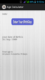 AgeCalculator by Robo Eye Labs poster 1