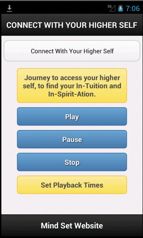 Android application Connect With Your Higher Self screenshort