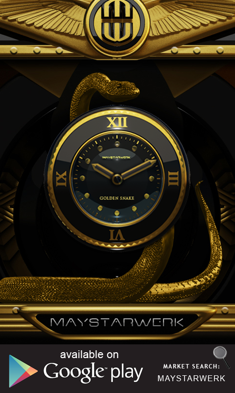 gold snake Next Launcher Theme Screen 3