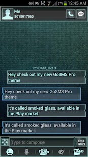 How to mod Smoked Glass GO SMS Pro Theme 1.0 apk for android