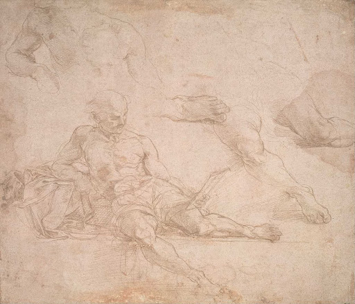 Study for the figure of Diogenes in the "School of Athens"