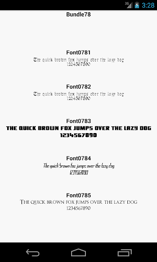Fonts for FlipFont 78