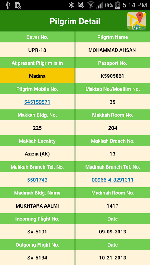 Indian Haji Accom. Locator - screenshot