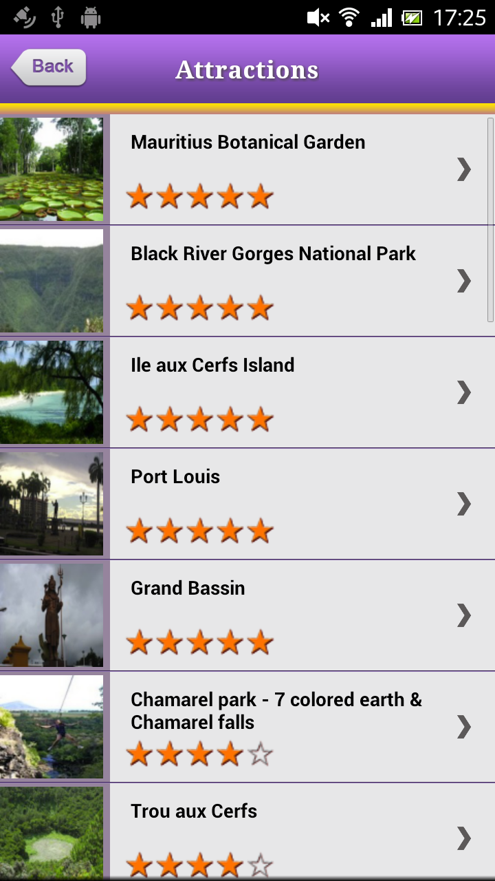 Mauritius Offline Travel Guide Screen 3