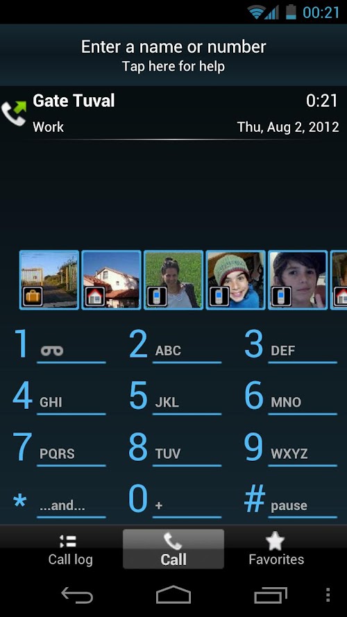 Android application TAKEphONE contacts dialer screenshort