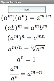 Algebra Formulas poster 2