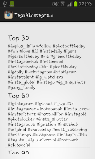 Tags4Instagram-Tags Instagram