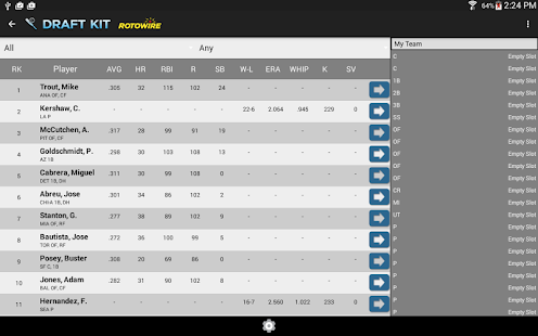 2015 Fantasy Baseball Draftkit Screen 2