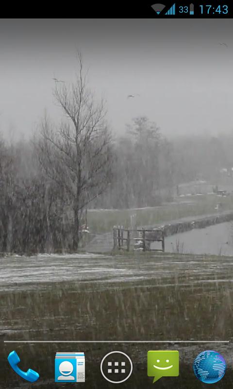 Snowing Live Wallpaper HD Screen 1