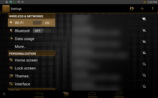 Luxurious Gold CM11 AOKP Theme - screenshot