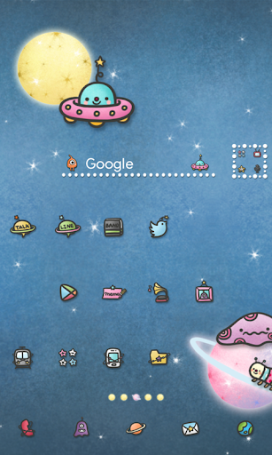 alien friends dodol theme