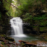 Big Falls in September Rain by Gene Walls -  