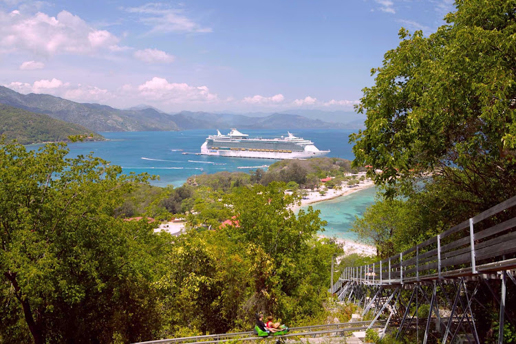 During your cruise to the Western Caribbean on Freedom of the Seas, you'll have a day for water activities or fun on one of the attractions at Labadee, Royal Caribbean's 260-acre private beach resort on Haiti's north coast. 