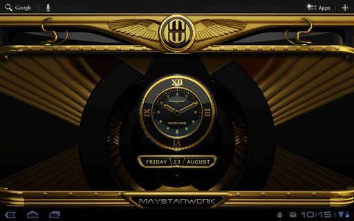 【免費生活App】Gold Snake Clock widget-APP點子