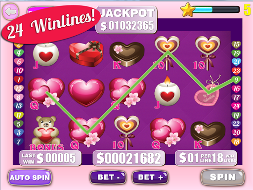 【免費博奕App】My Lucky Valentine Slots-APP點子