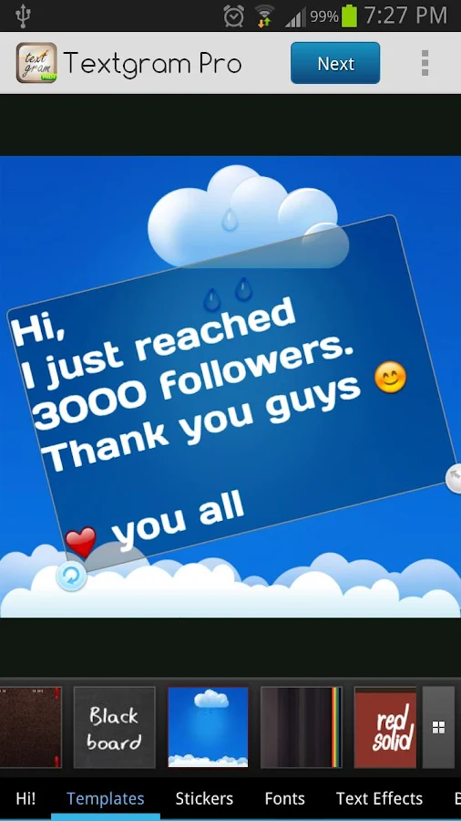 Textgram Pro - screenshot