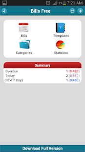 How to download Bills Free - Expense Monitor v2.6 unlimited apk for pc