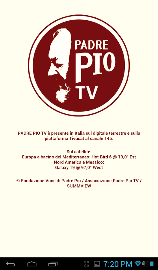 Padre Pio TV Android Apps on Google Play