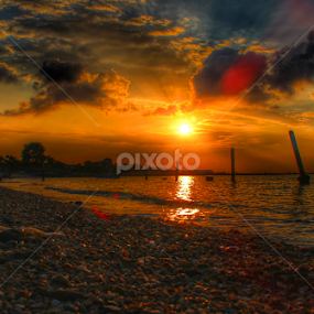 sunset pantai ujung pangkah gresik by Rizal Debby - Landscapes Sunsets & Sunrises