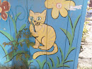 Graffiti Yellow Cat