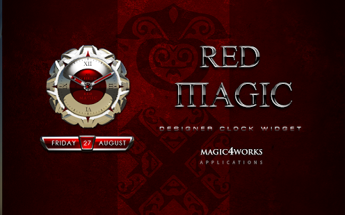 clock widget RED MAGIC