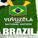 BRAZIL VUVUZELA and ANTHEM! logo
