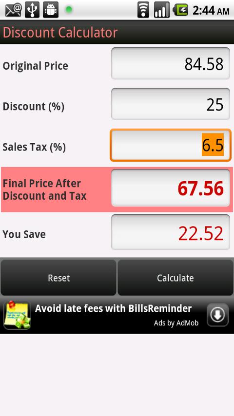 Discount Calculator - Android Apps on Google Play