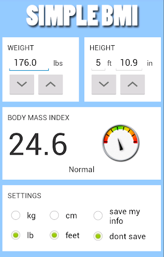 BMI calculator very simple