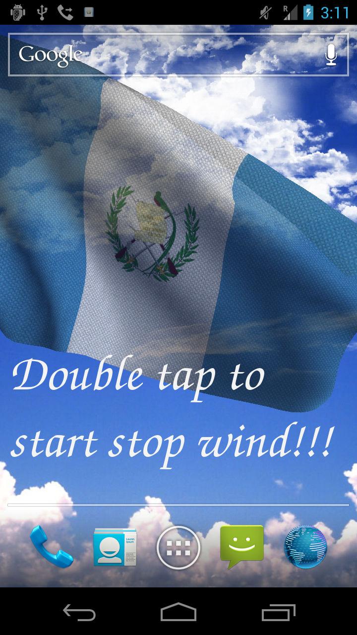 Android application 3D Guatemala Flag + screenshort