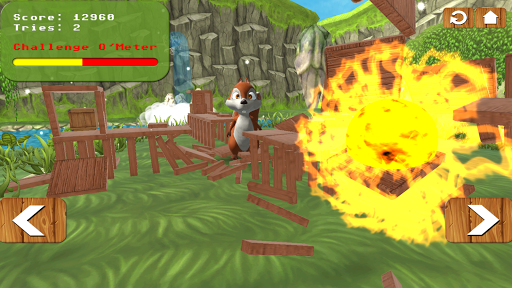 Squirrel Bricks Game: Smash it