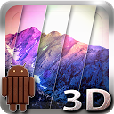 3D Kitkat 4.4 Mountain lwp mobile app icon