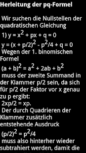 Quadratische Gleichungen Screenshots 3