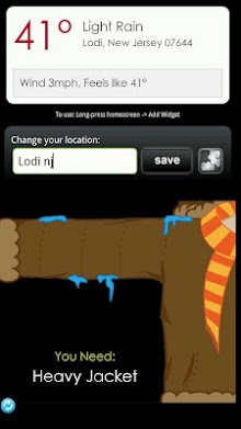 What to Wear Weather Widget