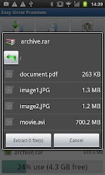 Easy Unrar, Unzip & Zip
