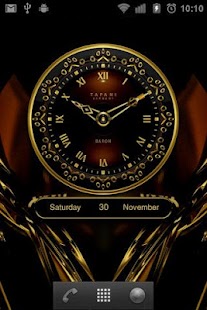 Baron Luxury Clock Widget - náhled