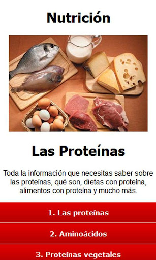 Nutrición Proteínas