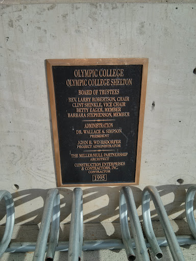 Olympic College Dedication Plaque 