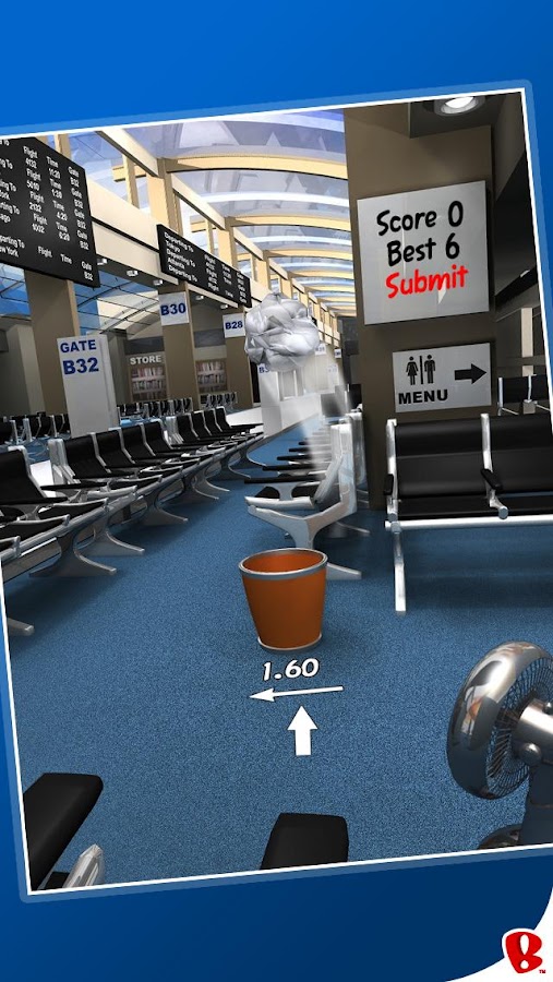 Paper Toss - screenshot