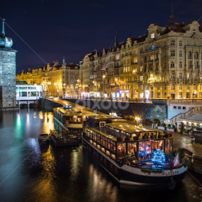 Prague III by Zoran Rudec - City,  Street & Park Night