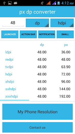 【免費工具App】px dp converter-APP點子