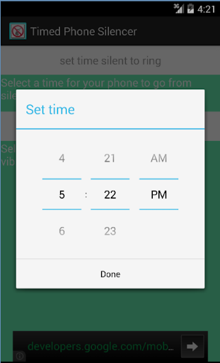 【免費生產應用App】Timed Phone Silencer-APP點子
