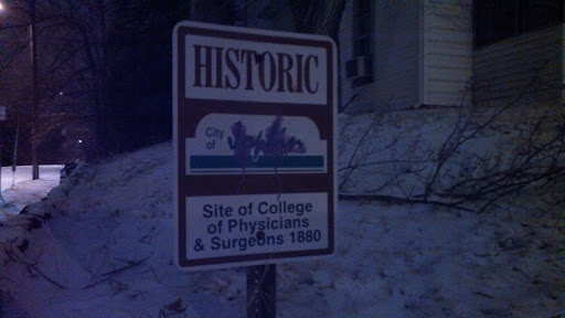 Historic Site of College of Physicians and Surgeons: 1880