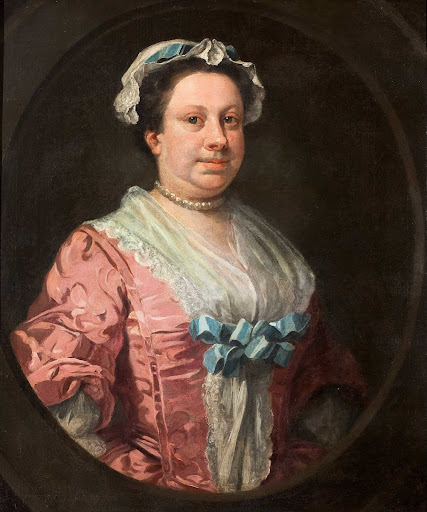 Portrait of the Artist?s Sister, Anne Hogarth (1701-1771) or, Lady in Rose Taffeta