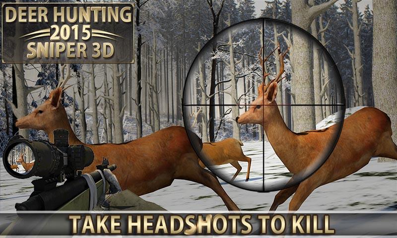 Android application Deer Hunting – 2015 Sniper 3D screenshort