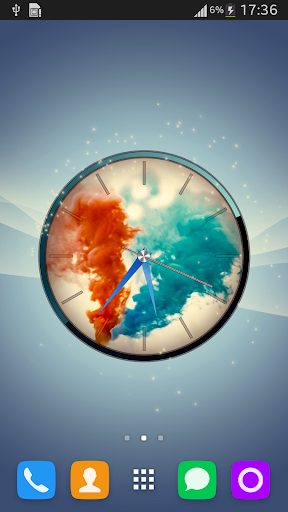 Colorful Smoke Clock LWP