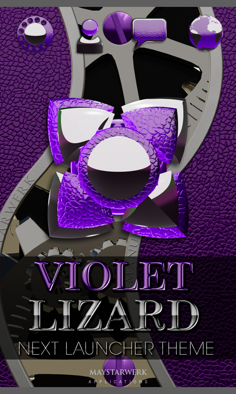 Android application Next Launcher Theme purple liz screenshort