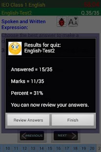 IEO Grade 1 English Olympiad Screenshots 20