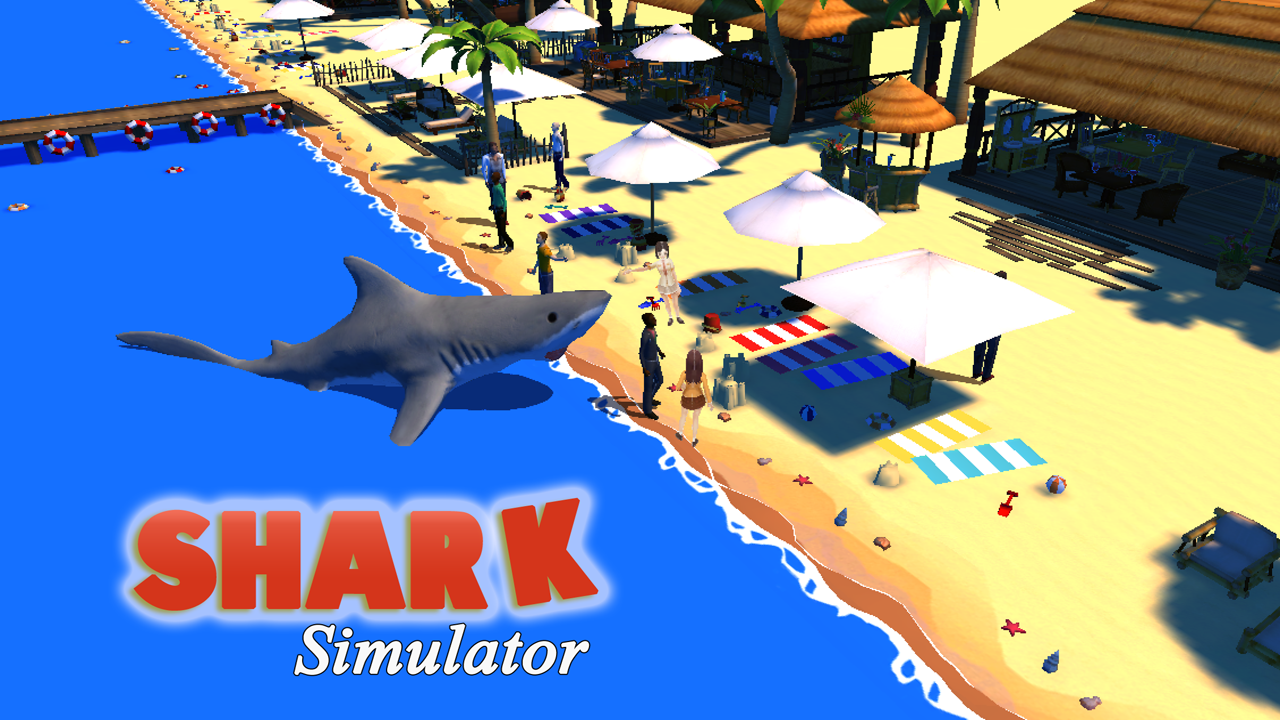 ... shark attack simulator 3d v1.1 مهكرة كامل للأندرويد