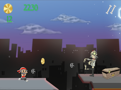 【免費街機App】Ninja Rooftop Zombie Run  Pro-APP點子